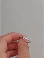 9-Stone Emerald Cut Multi-Stone Wedding Band - D-E Color VVS-VS - 14K 18K Gold & Platinum