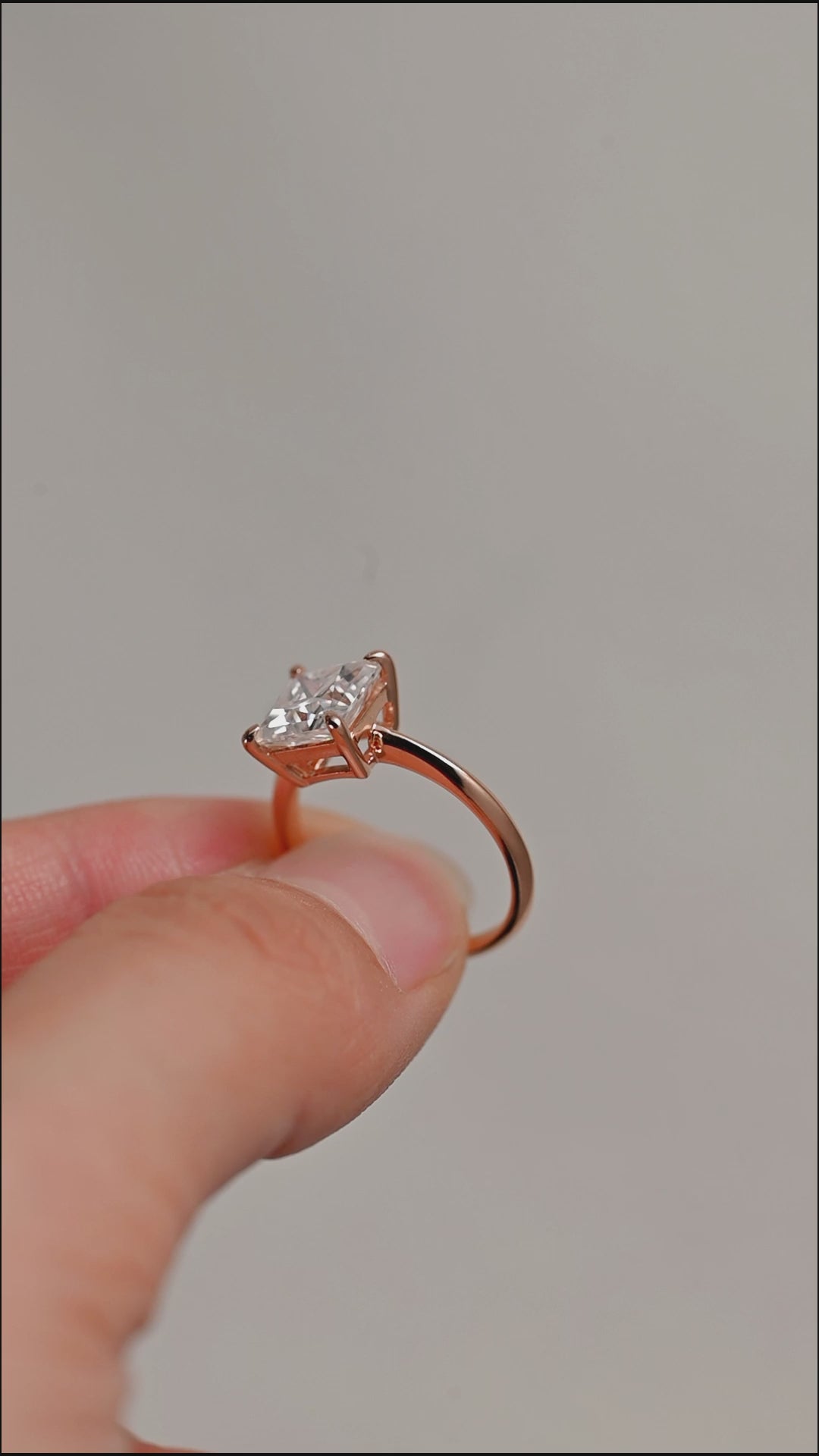 IGI Certified 1-5 Carat Princess Cut Lab Grown Diamond Solitaire Ring | D VS1 EX | 14K 18K Platinum