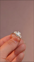 IGI Certified 1-5 Carat Emerald Cut Lab Grown Diamond Ring | D VS1 EX | 14K 18K Gold & Platinum