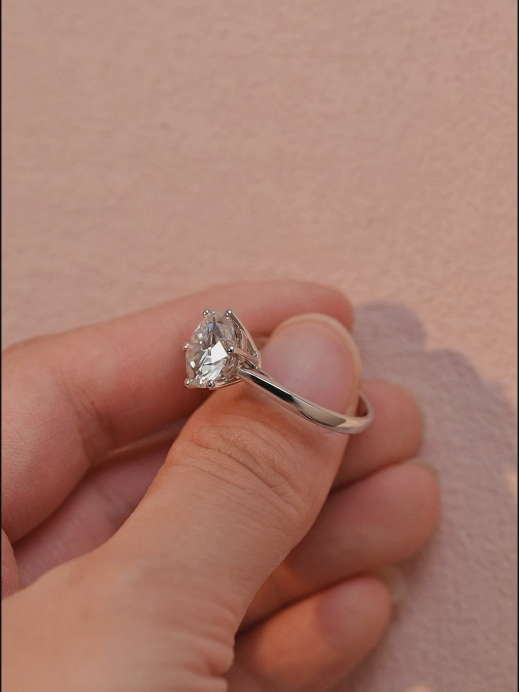 IGI Certified Round Cut Lab Grown Diamond Engagement Ring, 1-5 Carat D VS1, 14K/18K Gold or Platinum