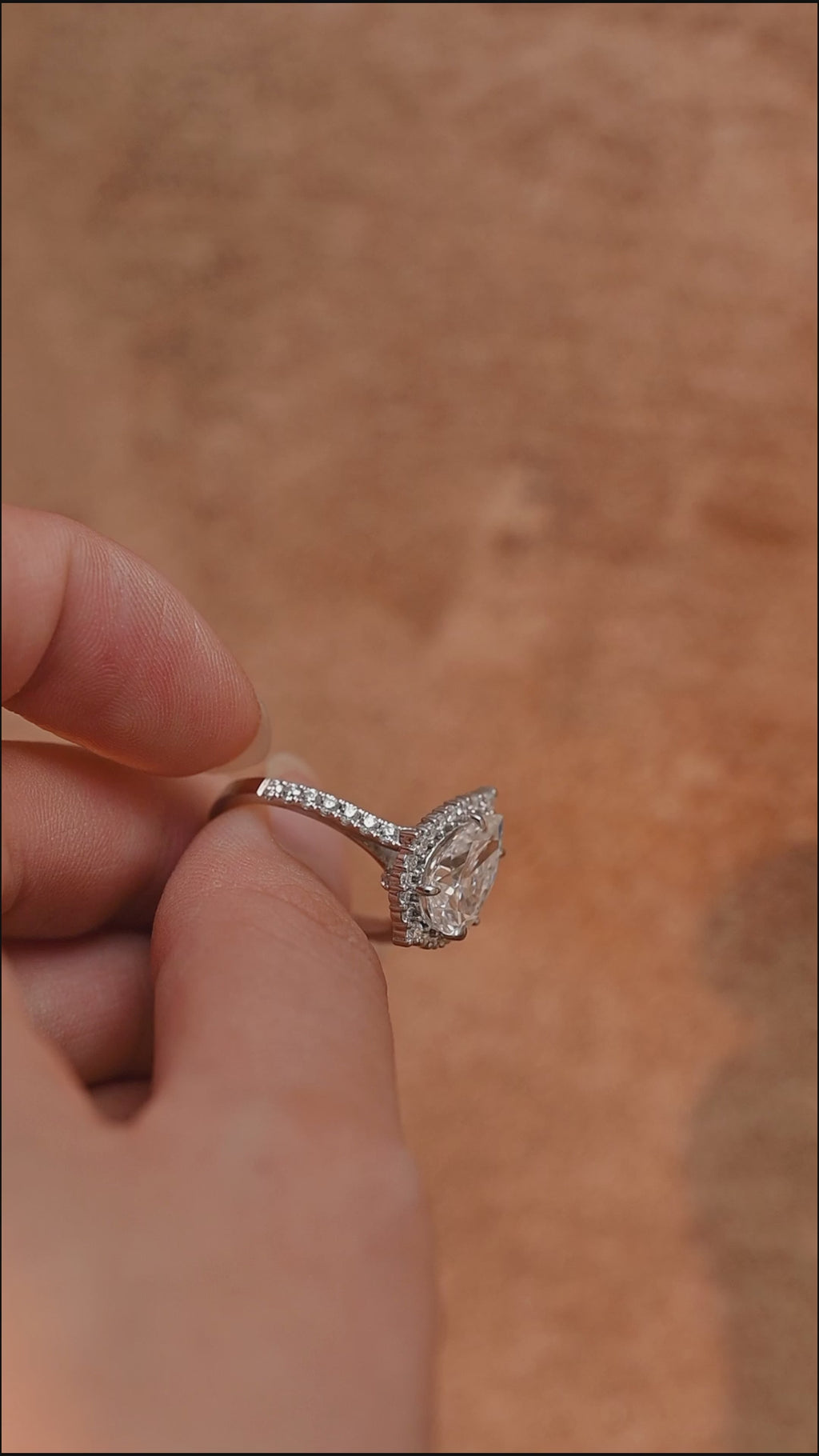 IGI Certified 1-5 Carat Pear Shaped Lab Grown Diamond Ring | D VS1 EX | 14K 18K Gold & Platinum