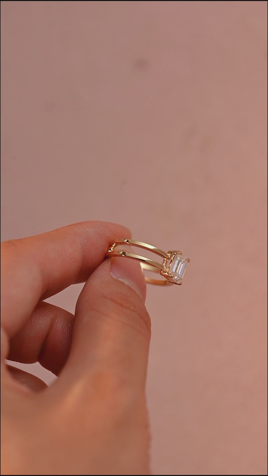 IGI Certified 1-5 Carat Emerald Cut Lab Grown Diamond Ring | D VS1 EX | 14K 18K Gold & Platinum