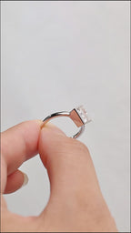 IGI Certified 1-5 Carat Princess Cut Bezel Set Lab Grown Diamond Ring | D VS1 EX | 14K 18K Platinum